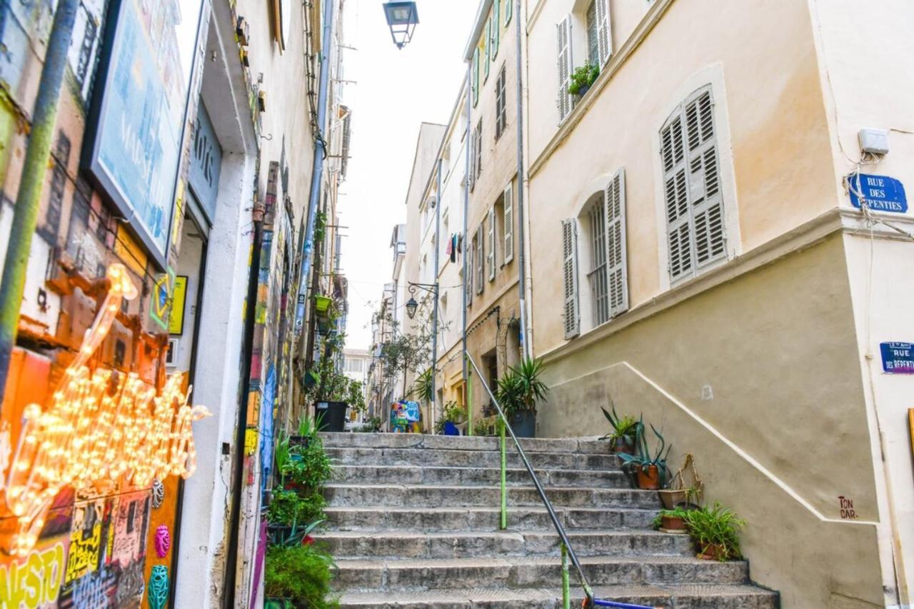 Le Duplex - Terrasse Au Coeur De Marseille Panier Apartment Exterior photo