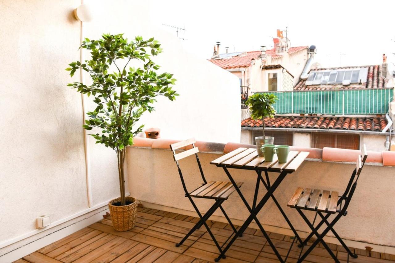 Le Duplex - Terrasse Au Coeur De Marseille Panier Apartment Exterior photo